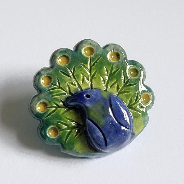 Peacock Brooch Pin