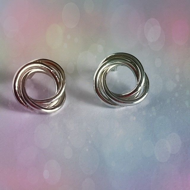 Silver Knot Earrings