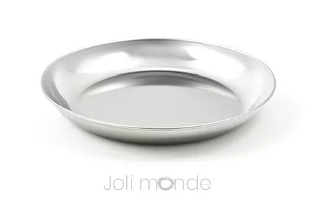 Assiette Inox - La P'tite - JoliMonde