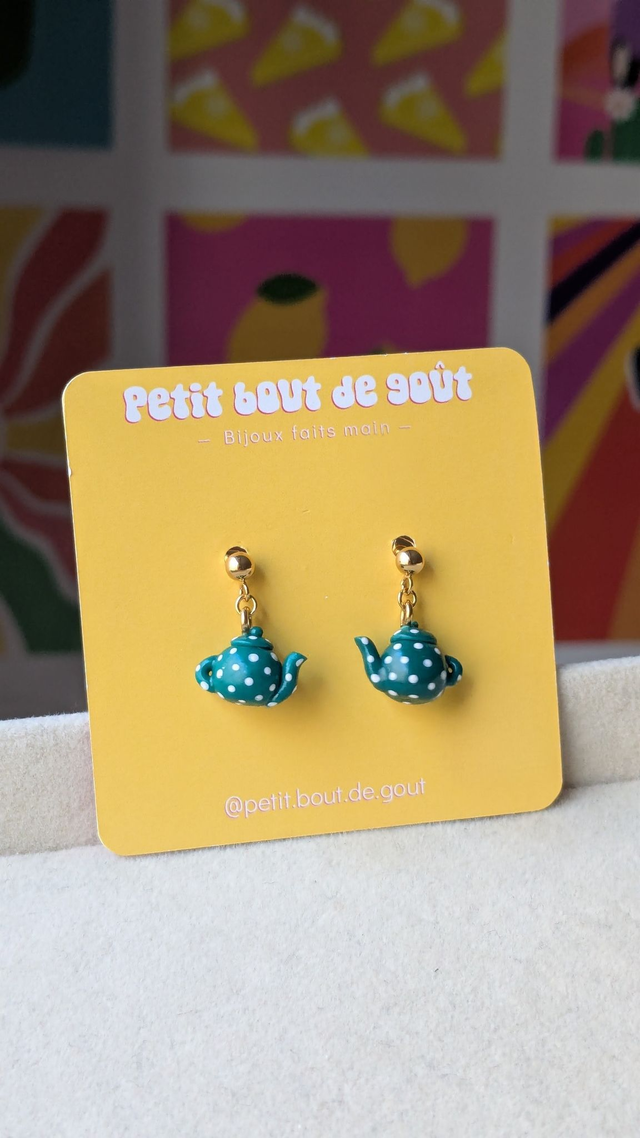 Boucles d'oreilles théières