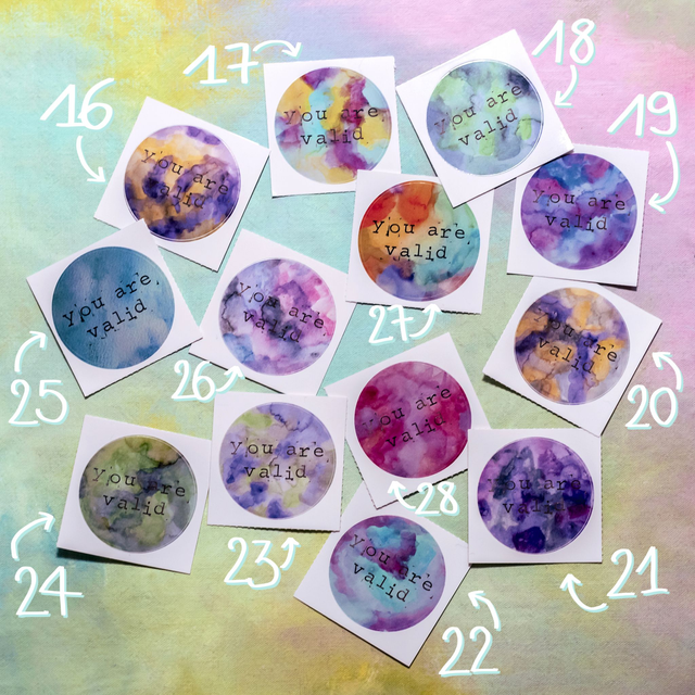 Sticker "You are valid", identités lgbtqia+