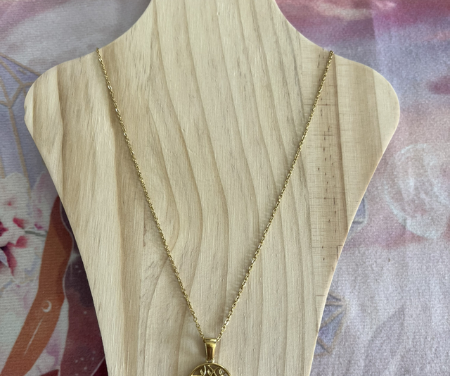 Collier pendentif en acier inoxydable