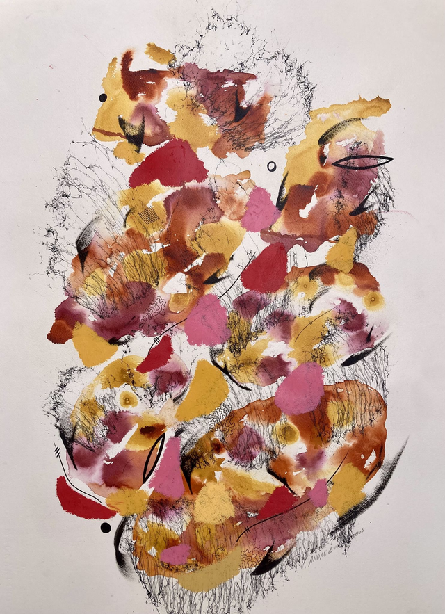 Original mix media on paper 56x76cm