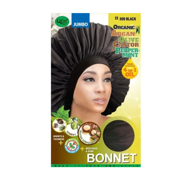QFITT: ORG BONNET JUMBO - BLACK (899)
