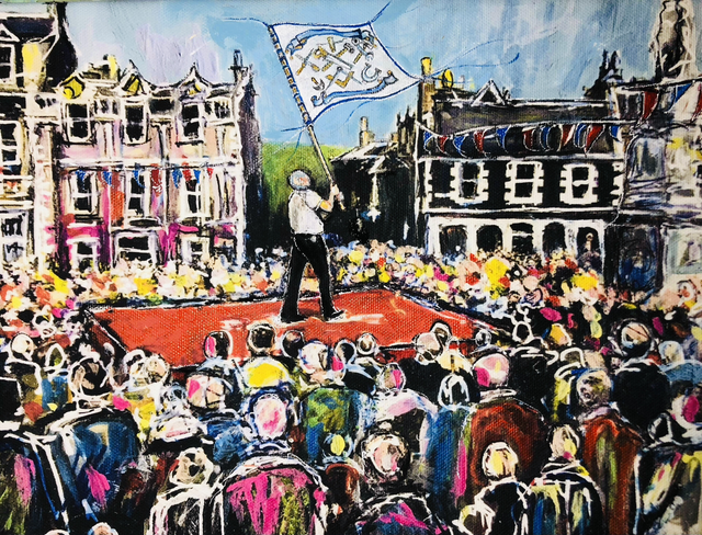 Print- Selkirk Common Riding- Hammermen Flag