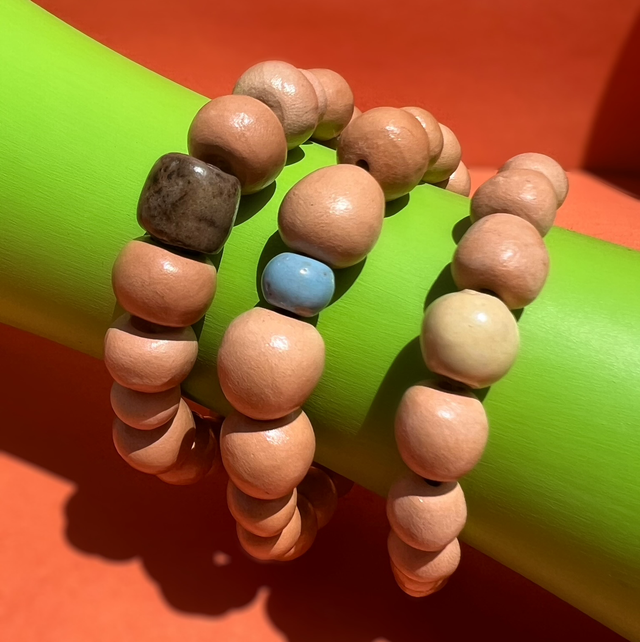 Combo Pulseiras Bolas Cores Médias — Peças ÚNICAS