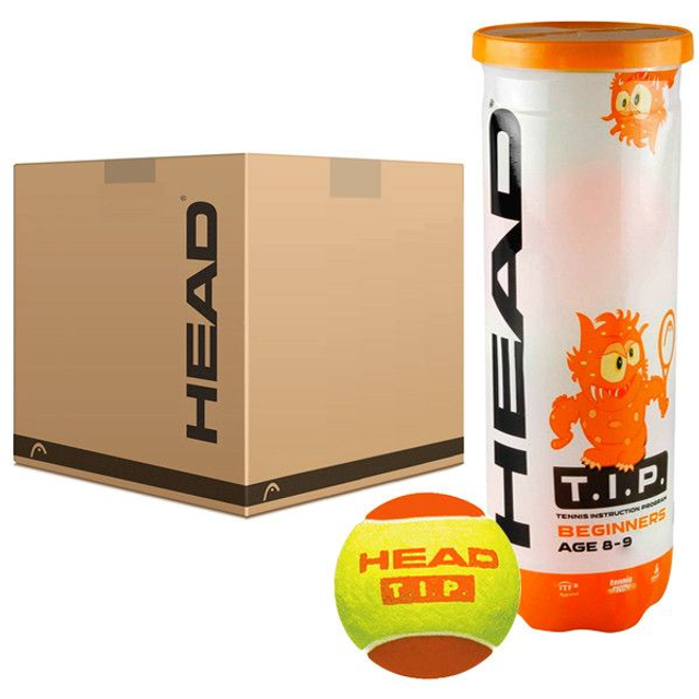 Head Tip Orange Tennis Balls - Box of 24 Tubes - 6 Dz