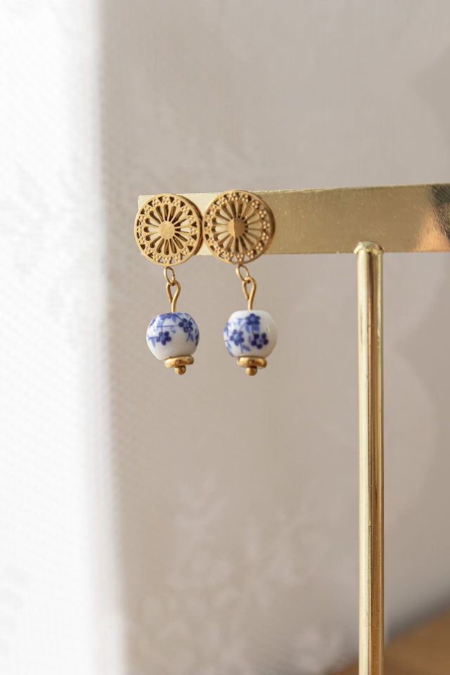 Boucles d'oreilles Rosace