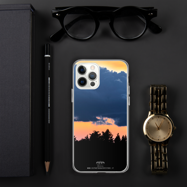 Cover iPhone in silicone sunset silhouette