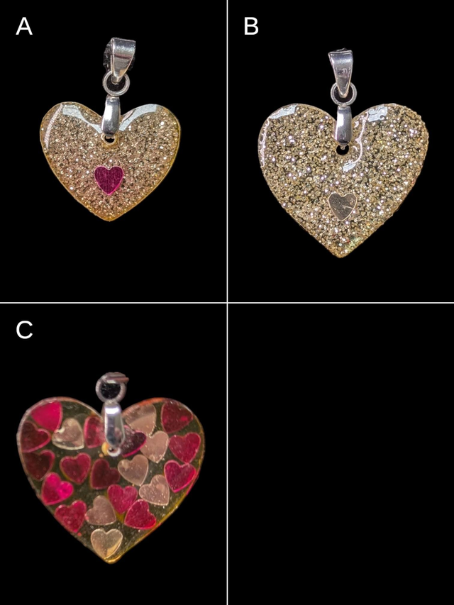 Cœur paillettes rose