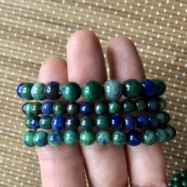 Bracelet Azurite / Malachite AA