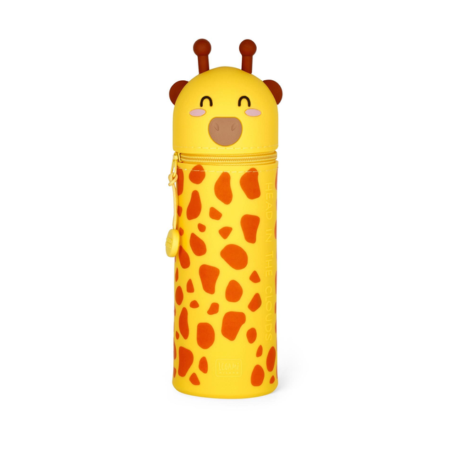 Astuccio 2 in 1 in Morbido Silicone Giraffe - Kawaii