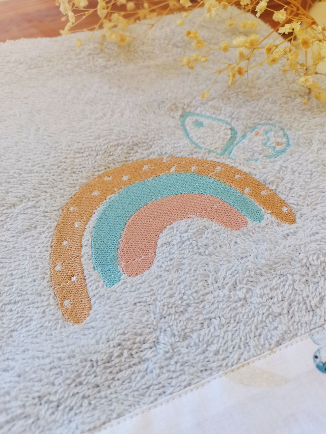 Drap de douche Moka Glacier Brodé