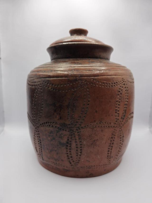 Rare ancien pot Africain en terre cuite 
