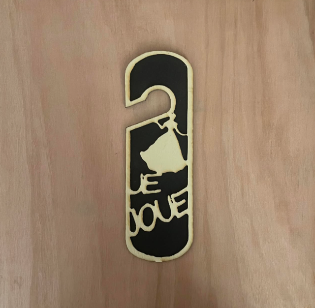 Panneau de porte je joue 