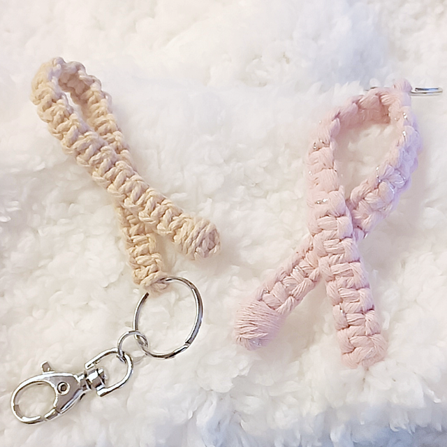 Porte-clés Ruban rose