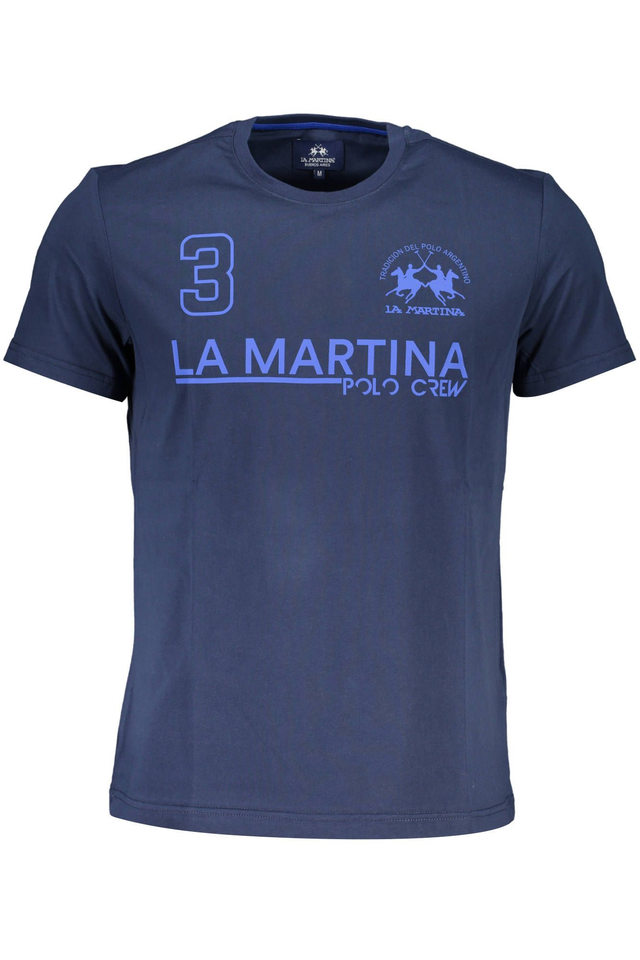 4221LA MARTINA T-SHIRT MANICHE LUNGHE UOMO BLU