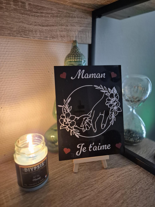Plaque &quot;Maman. Je taime&quot;
