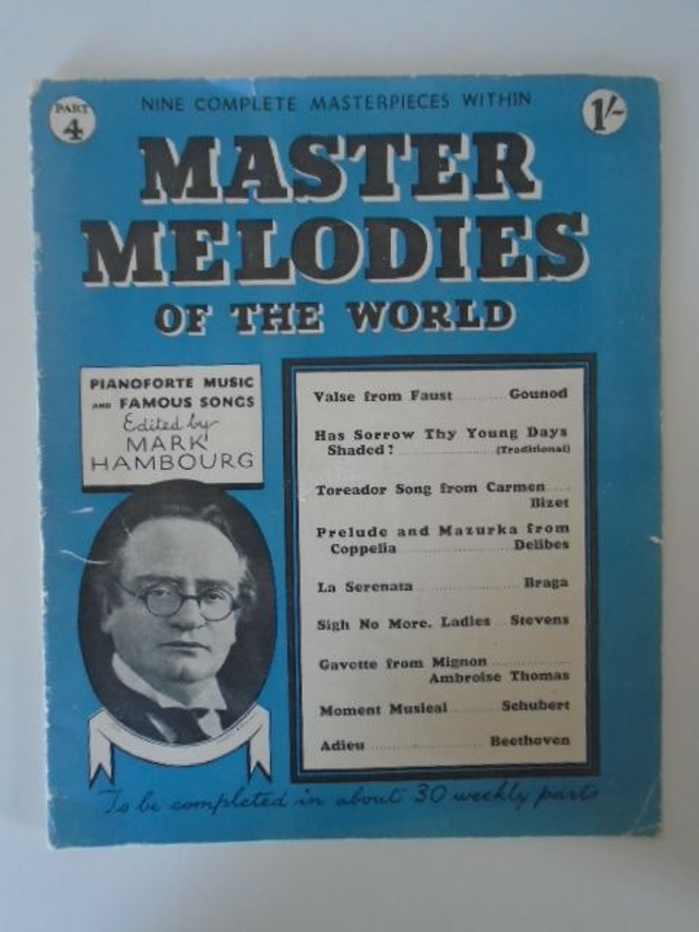 Master Melodies of the World Part 4 1930's Sheet Music