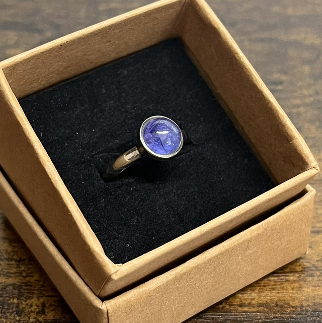 Bague en argent et Tanzanite - Taille 55
