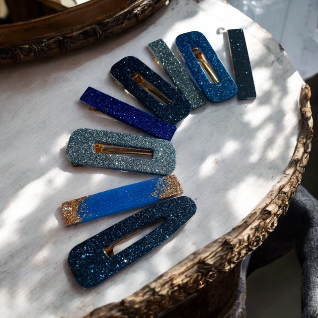 Barrettes bleues n°1