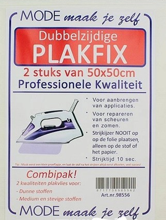 Huismerk: Dubbelzijdig plakfix