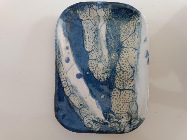  vendu Plat émaux effets 