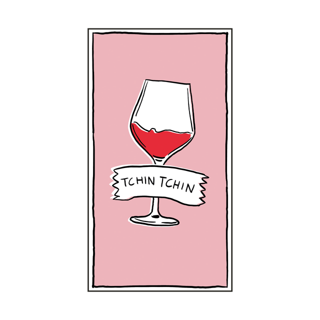 serviettes papier rectangle - tchin tchin