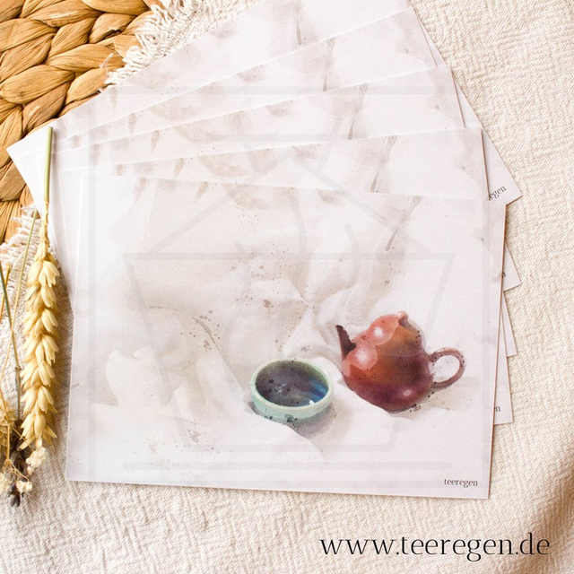 Tea at Home - Set of 5 - Tea Culture On Postcards