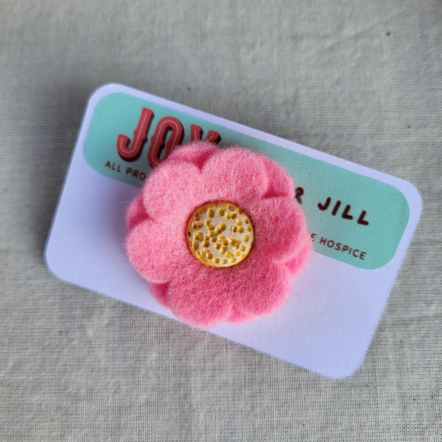 Joy for Jill Charity Pin - Pale Pink