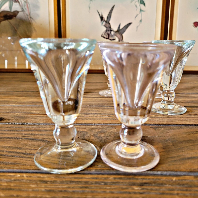 Verres bistrot vintage "voleurs" "trompeurs" (6, petit format)