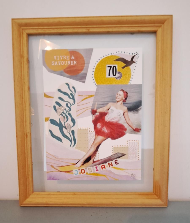 Collage personnalisé "70 piges"