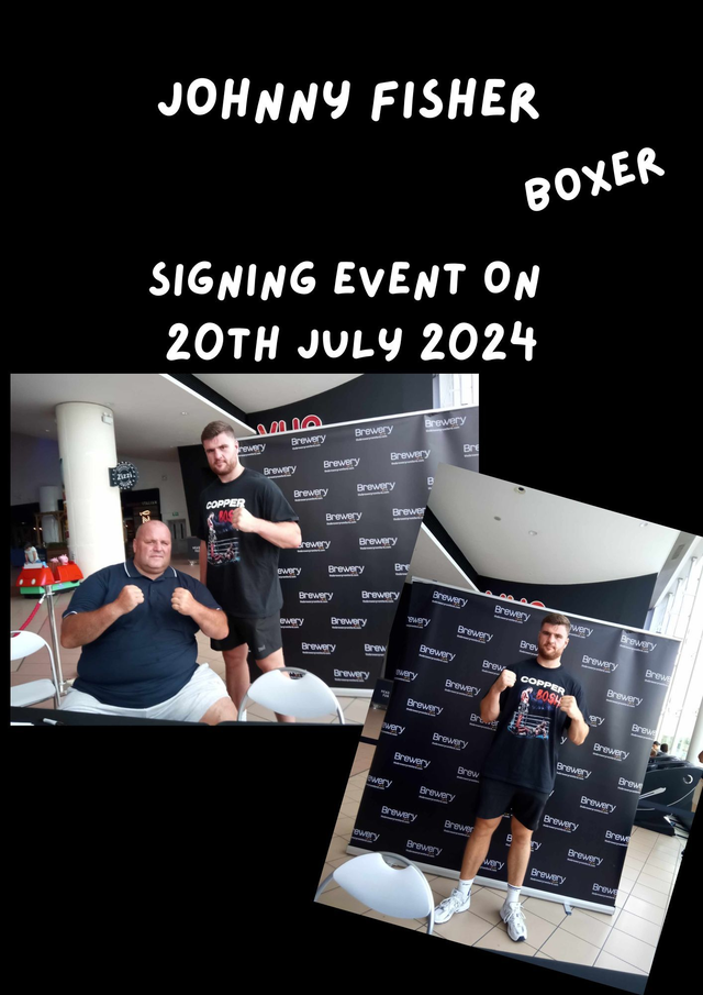 Johnny 'The Romford Bull' Fisher Authentic Autographed Signed Items In-Person Signing On 20th July 2024