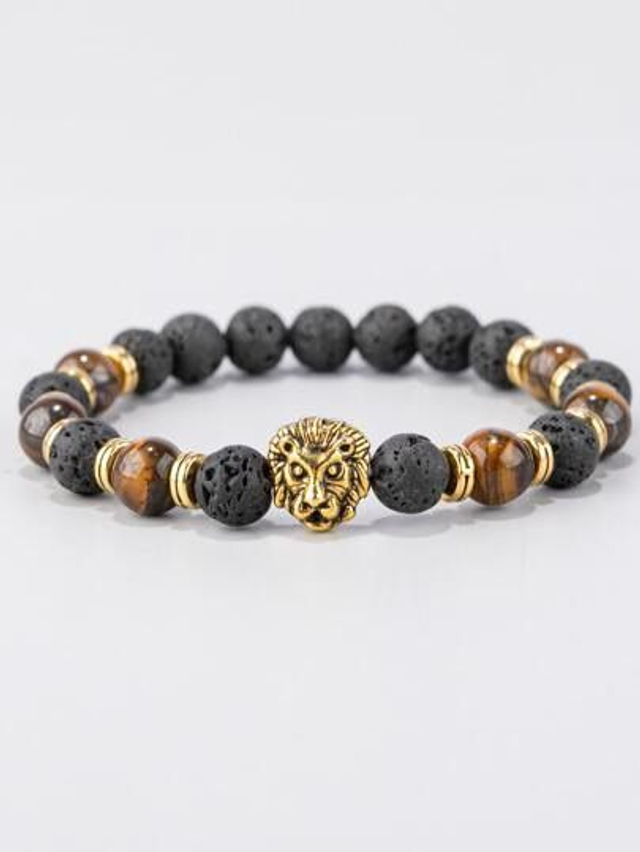 Majestic Courage: The Lion of Judah Bracelet for Men 1