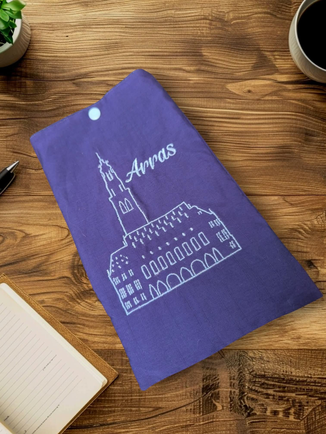 Pochette livre bleu beffroi d'Arras