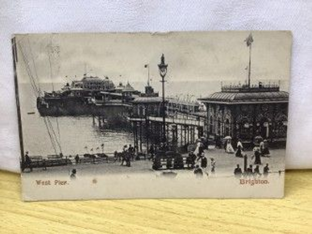 Brighton, West Pier, Sussex, Posted 1904 The Mezzotint Co. Brighton Postcard Our Ref No. R51 £2.25