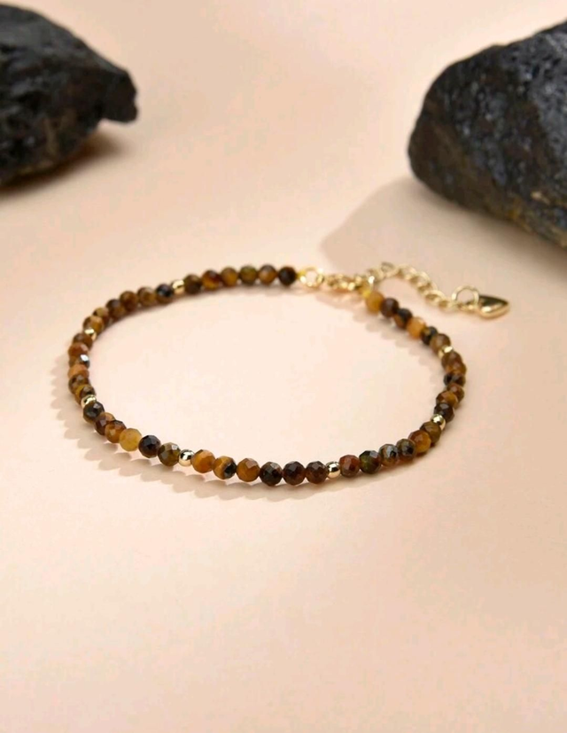 Bracelet "protection" en Oeil de tigre- 4mm