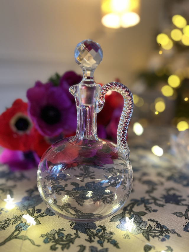 ALBERTINE - Ancienne Carafe à liqueurs en cristal taillé XIXème Siècle