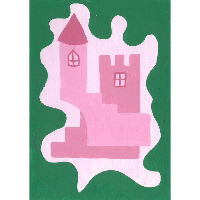 Château dans son trou de verdure 