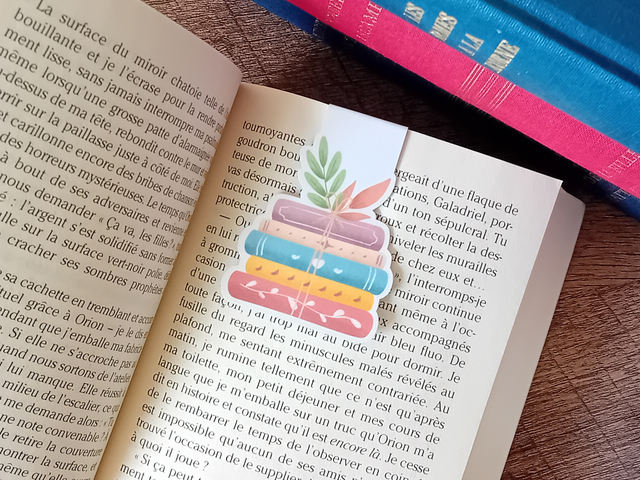 Marque-Page Magnétique - Livre et Feuilles