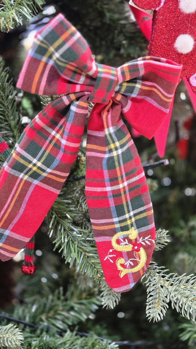 Noeud Noël impérial - Monogramme - Collection de Noël