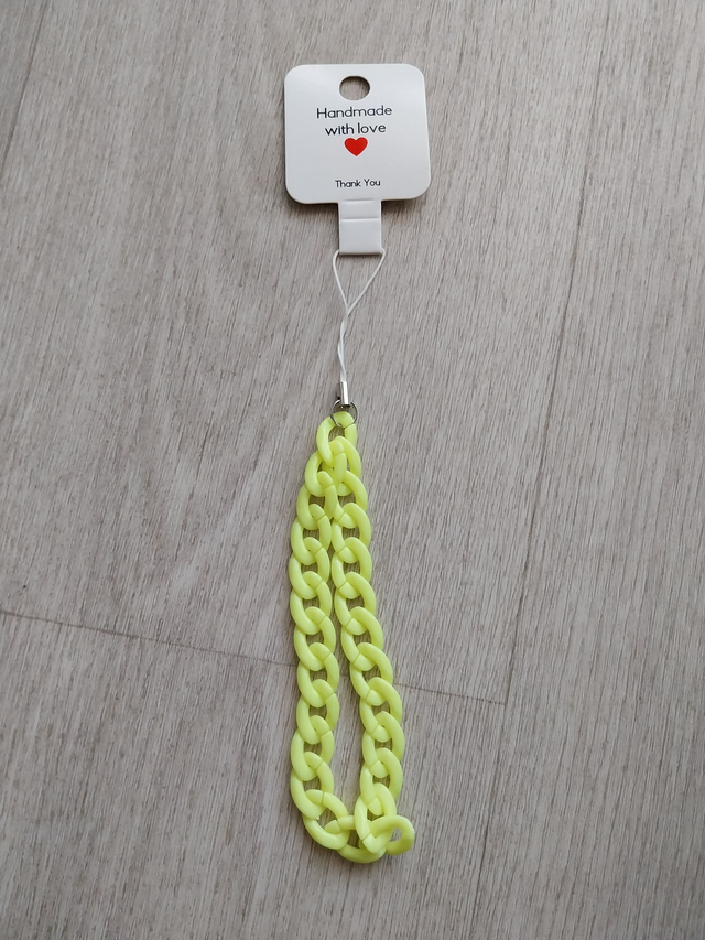 Mini Chaîne de Téléphone Jaune