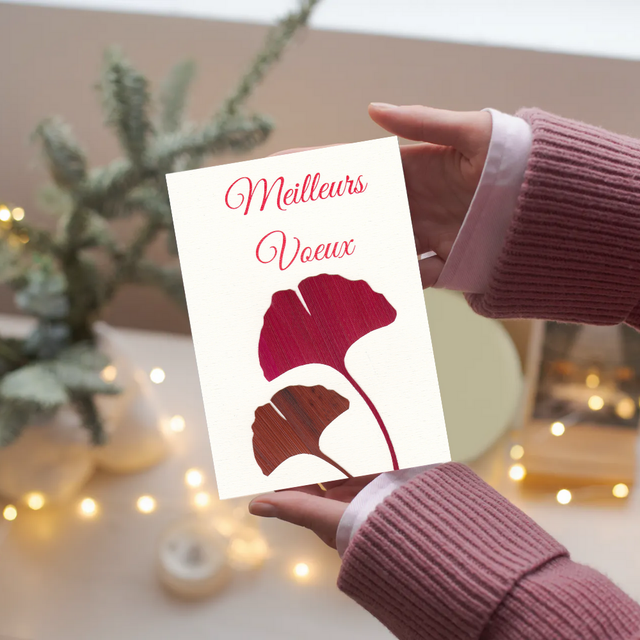 💌 Carterie • Ginkgo framboise et chocolat