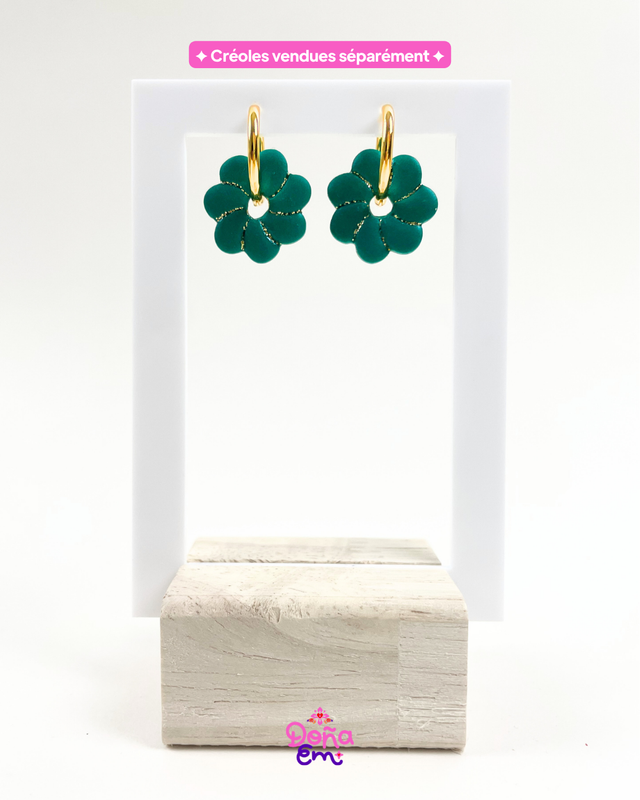 Pampilles "Jenna" - Vert luxuriant