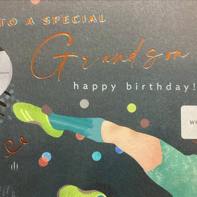 Birthday Relative Grandson - Football WF