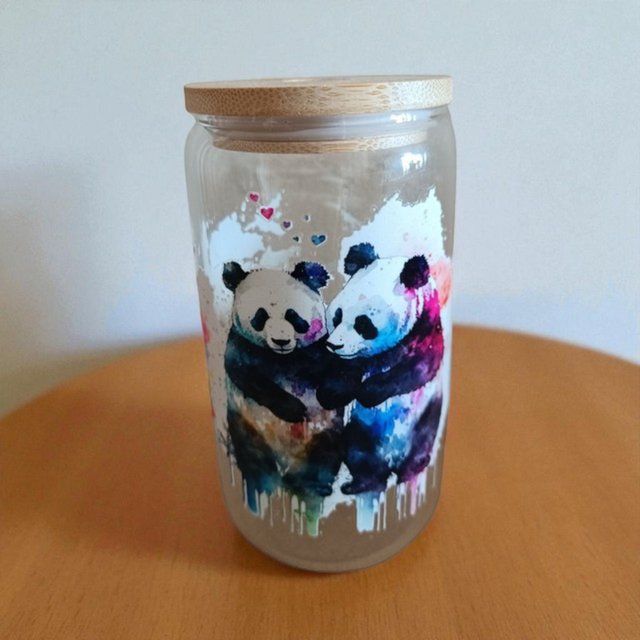 Verre à paille Panda