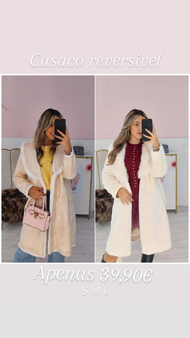 Casaco pêlo reversível 