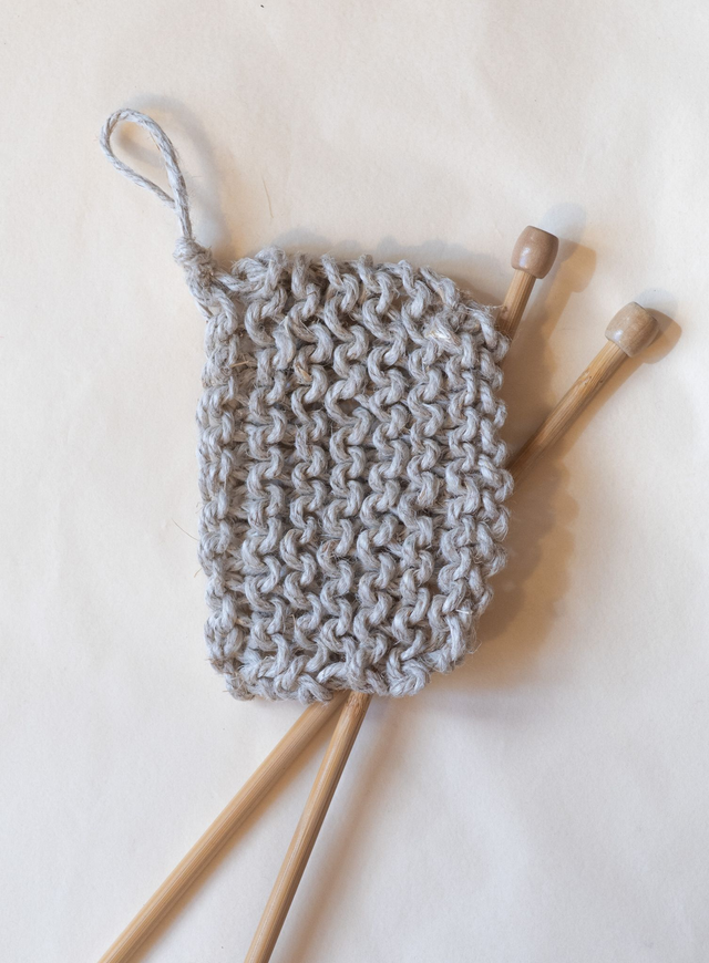 Eponge rugueuse en lin ou jute