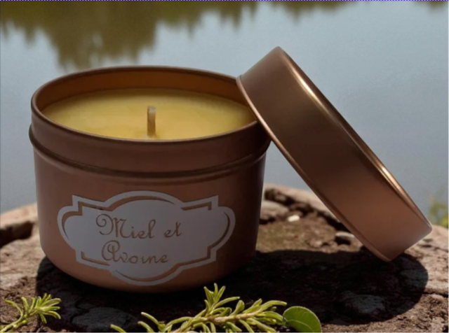 Bougie parfumée "Miel et avoine"