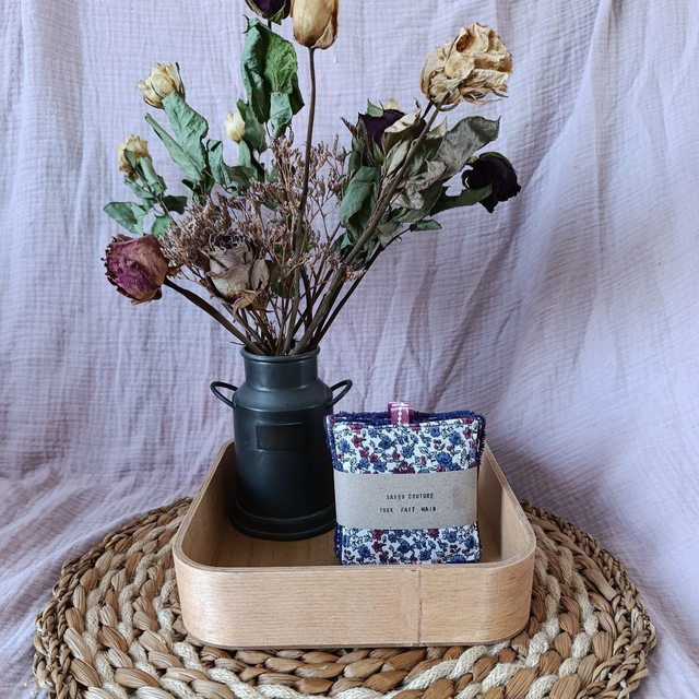 5 Cotons Lavables Léonie Violet